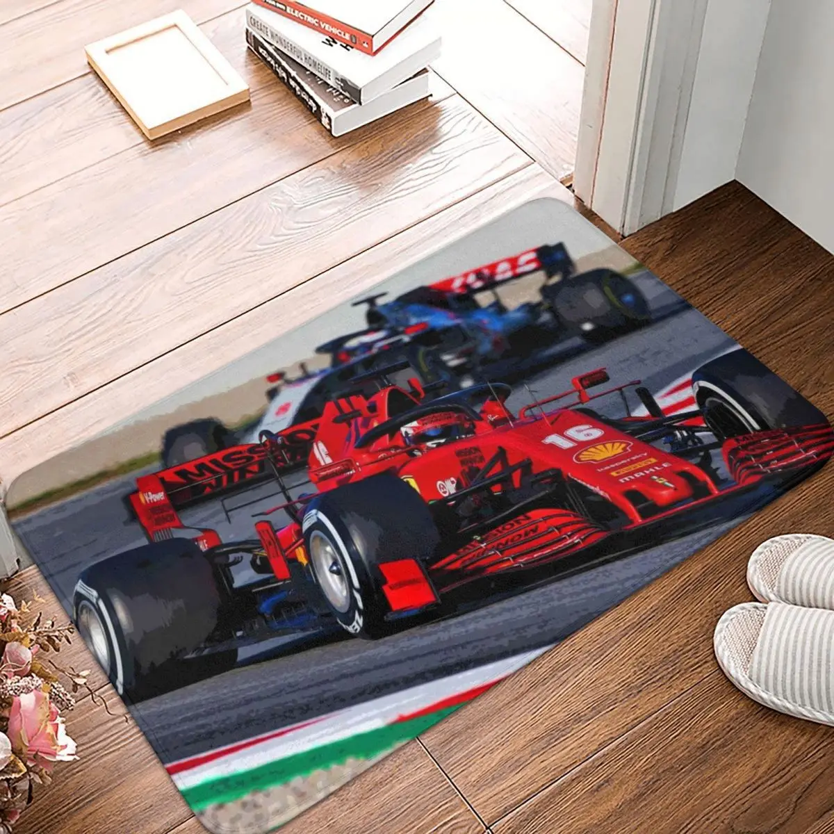 Автомобильный коврик с рисунком животных Чарльз Хеллоу в 2020 F1 для ног ванной
