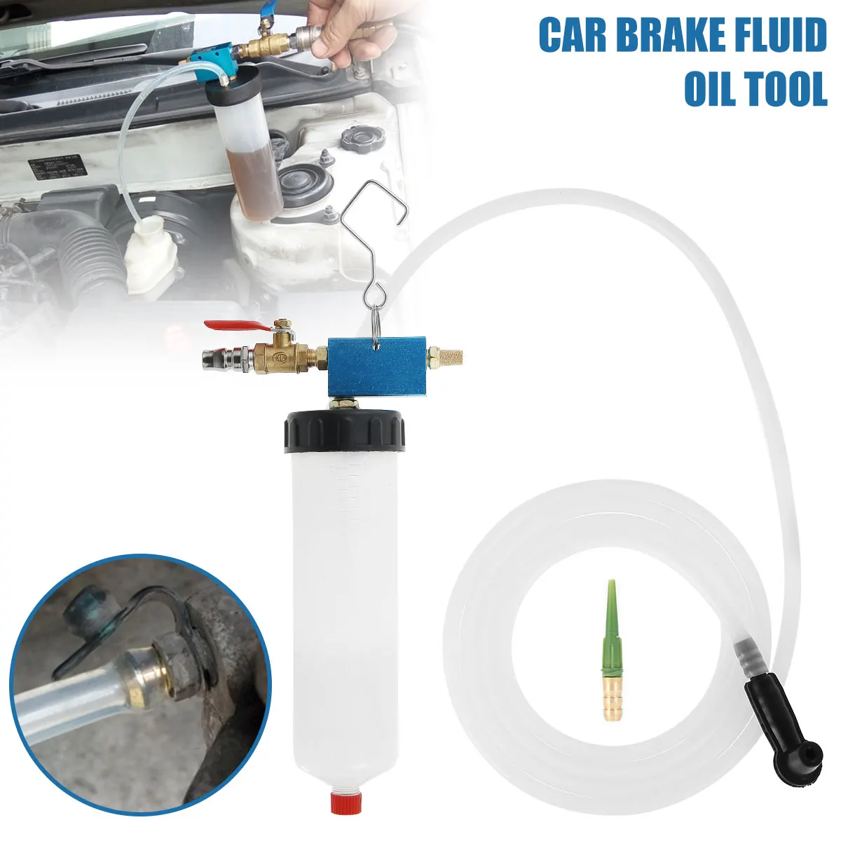 

Auto Car Brake Fluid Oil Change Tool Universal Car Fluid Oil Change Oil Bleeder Empty Exchange Drained Kit Hand Tool Set