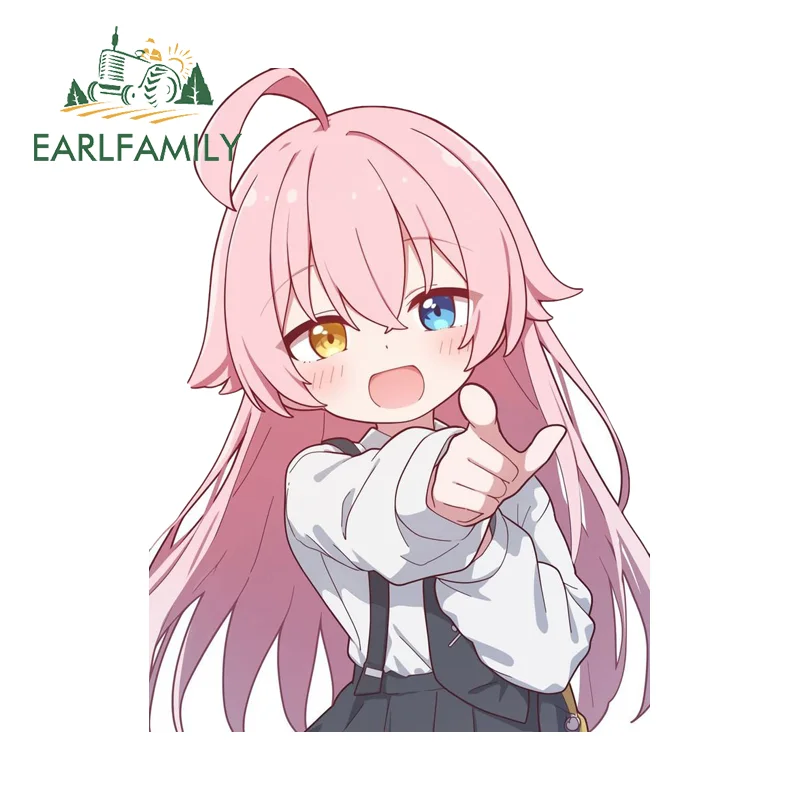 

EARLFAMILY синий архив аниме девушка автомобильные наклейки милые индивидуальные наклейки на крышку топливного бака на багажник ПВХ подходят для индивидуальной печати