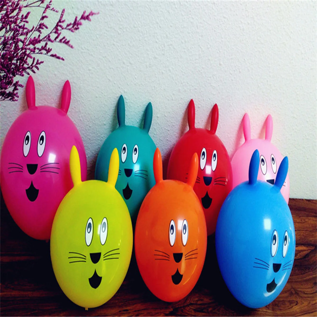 

30pcs Creative Cute Decor Rabbit Ear Balloon Rabbit Balloon Party Balloon for Kid Child Baby