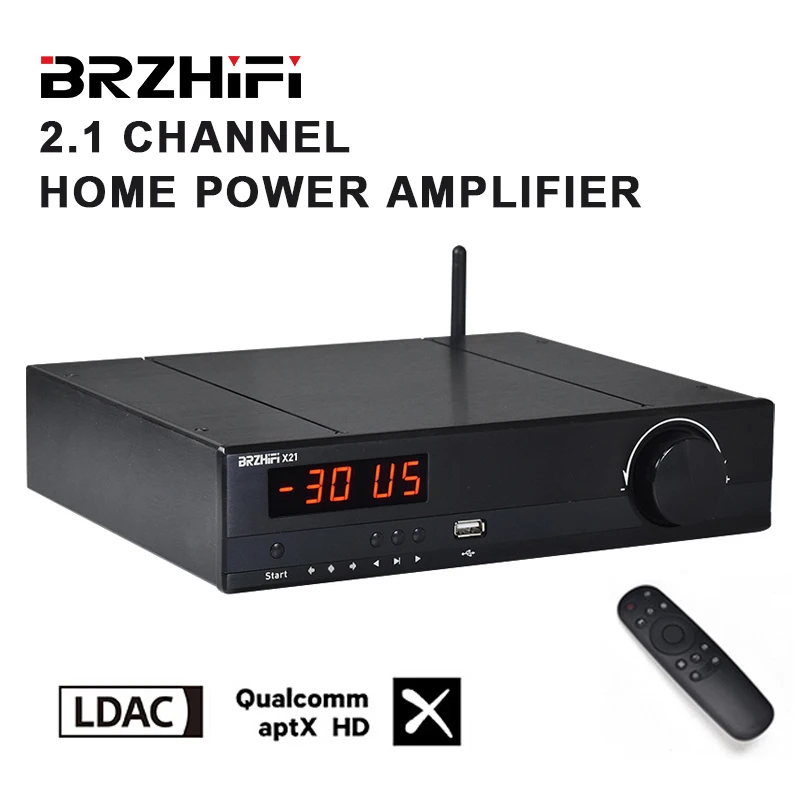 

Breeze&Weiliang Audio TPA3255 2.1 Amplifier USB HIFI Subwoofer Home Theater Bluetooth 5.0 Support U Disk LDAC Decoding Player