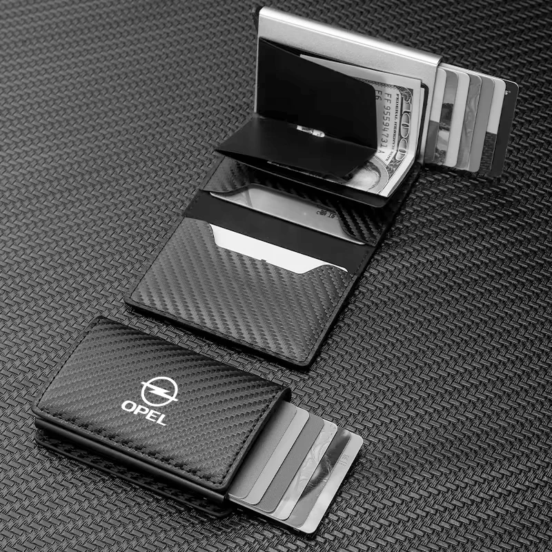 Автомобильные кошельки с RFID-кошельками автоматический всплывающий