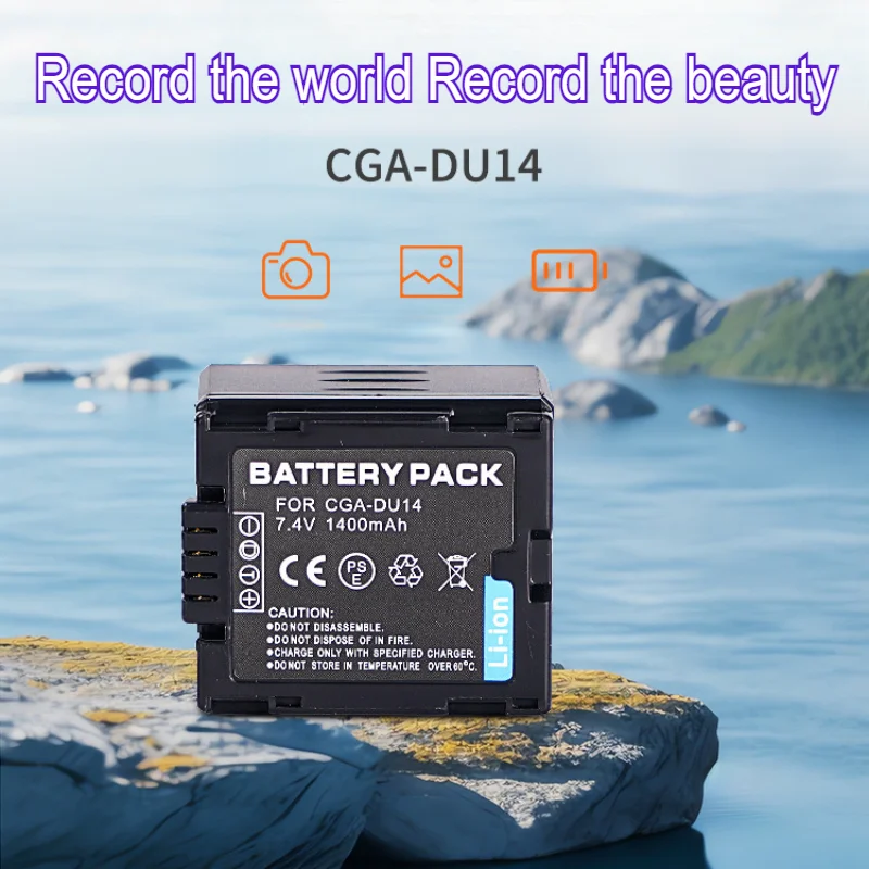 Фото 7,4 В 1400 мАч CGA-DU14 CGA-DU21 аккумулятор для камеры Panasonic NV-GS28 GS500 GS27 GS328 GS50 VW-VBD070 аккумуляторы CGR-DU06 CGR-DU07 №5