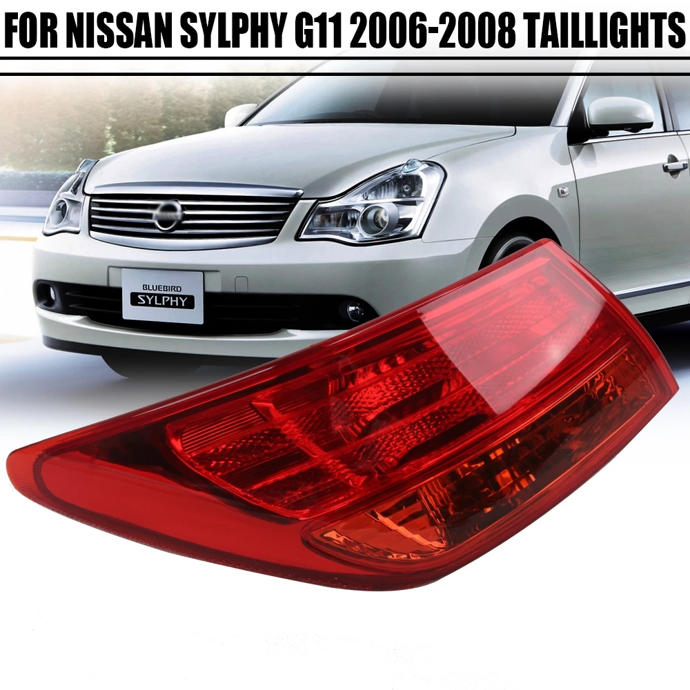Фото Для Nissan Sylphy G11 2006-2008: задний фонарь в сборе, левый/правый, внешний/внутренний, стоп-сигнал/фонарь заднего хода №1