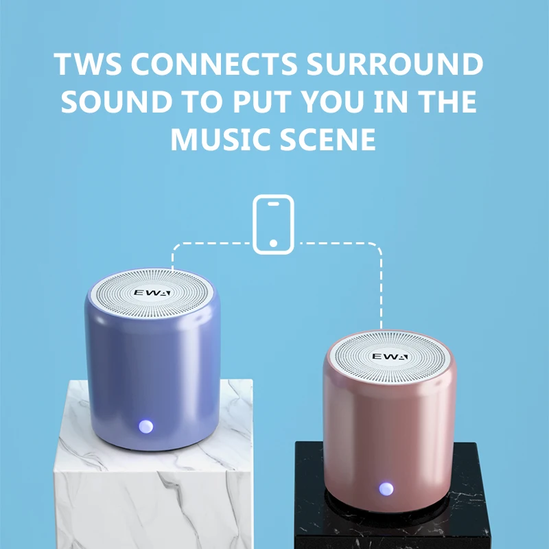 Беспроводные колонки TWS EWA A107 Mini BT