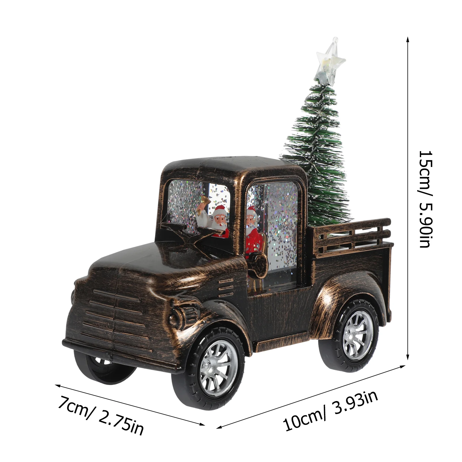 Тракторный орнамент мини Санта-Клаус Рождественский подарок настольный