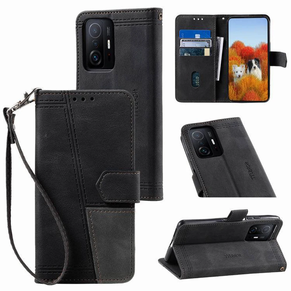 Фото Ретро-чехол-кошелек из кожи с эффектом пэчворк для Moto G Play 5G 2024, Stylus 2023, Power 2022, 2021, с ремешком и отделением для 3 карт №4