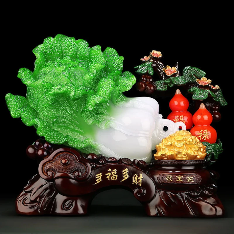 

Chinese Cabbage Gourd Decoration Handicraft Home Lucky Office Living Room Entrance Shop Opening Gifts