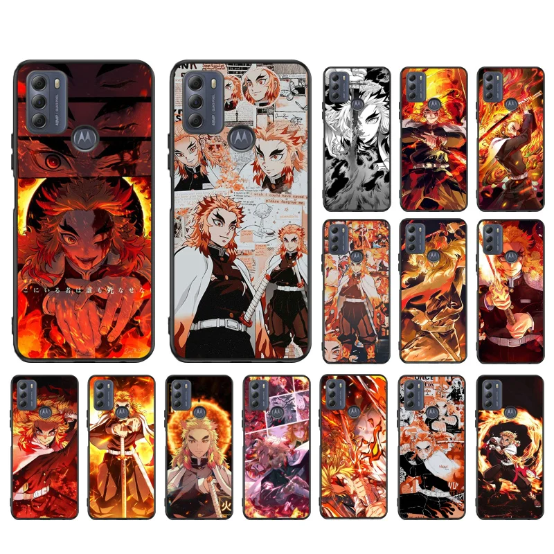 

Rengoku Kyoujurou Demon Slayer Phone Case for Motorola Moto One E7 power E7Plus E6S E20 E40 One Fusion plus Edge 20 Fusion