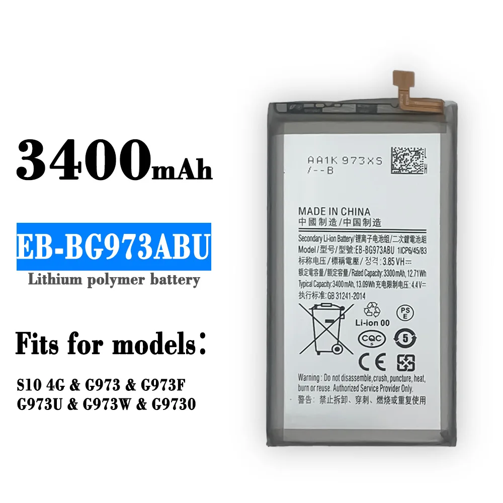 

Оригинальная сменная батарея для Samsung S10 EB-BG973ABU G973 G973F G973U G9730 G973W EB-BG973ABU последняя батарея