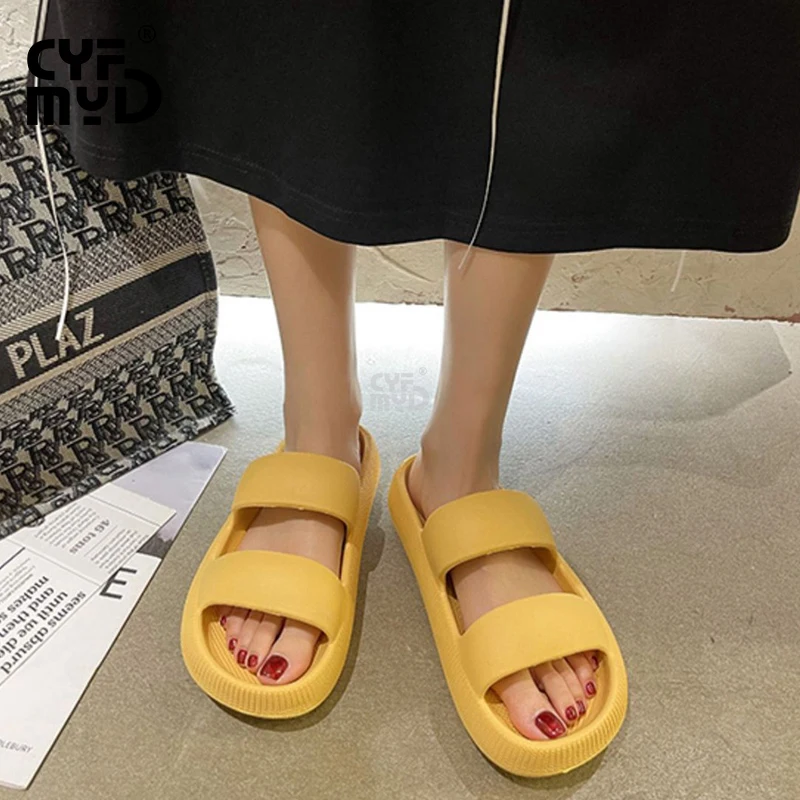 Women's Platform Slippers for Home Soft Summer Outdoor Sandals 2023 VA Slipper Lightweight Woman Shoe Designer Slides Non-slip