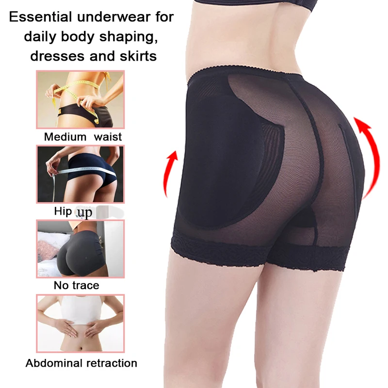 NINGMI Women Butt Lifter Shaper Panties Plus Size Hip Shapewear Underwear Hip Enhancer High Waist Seamless Tummy Control Panty