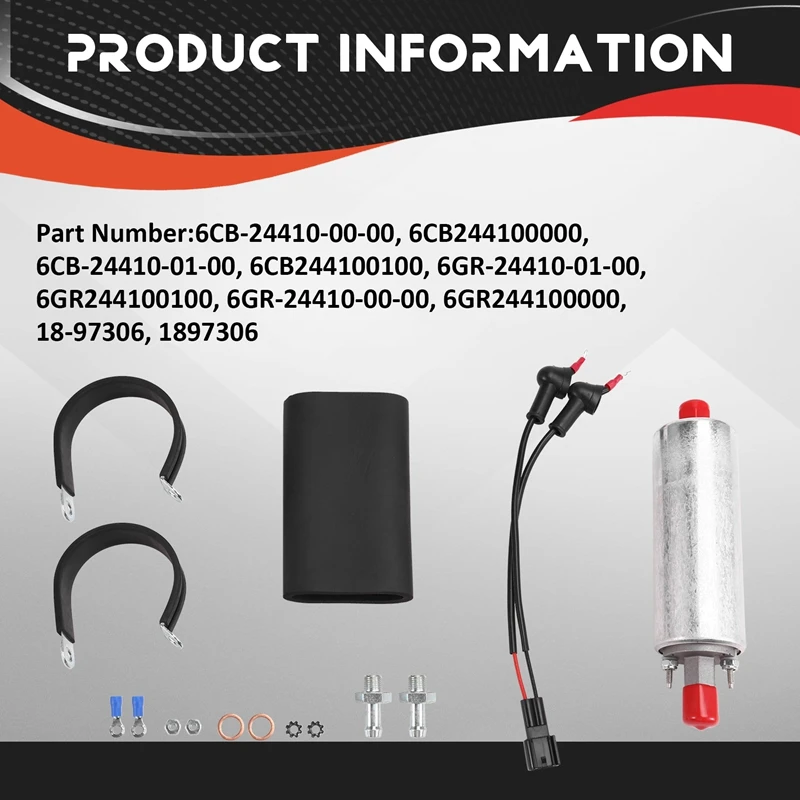 6CB-24410-00-00 Топливный насос для двигателя Yamaha XF450 450 л.с. 6GR-24410-01-00