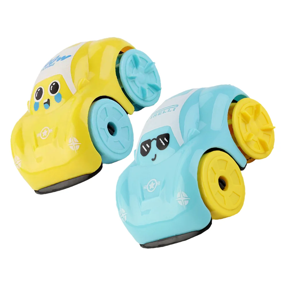 

2 Pcs Clockwork Toy Car Toys Baby Novel Gift Kids Miniature Truck Cartoon Wind Educational Child Bathroom