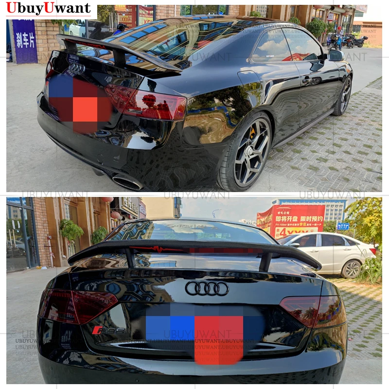 

Для Audi A5 S5 RS5 Sportback Coupe 2-дверный спойлер 2008-2016 высококачественный материал из углеродного волокна задний багажник крыло спойлер