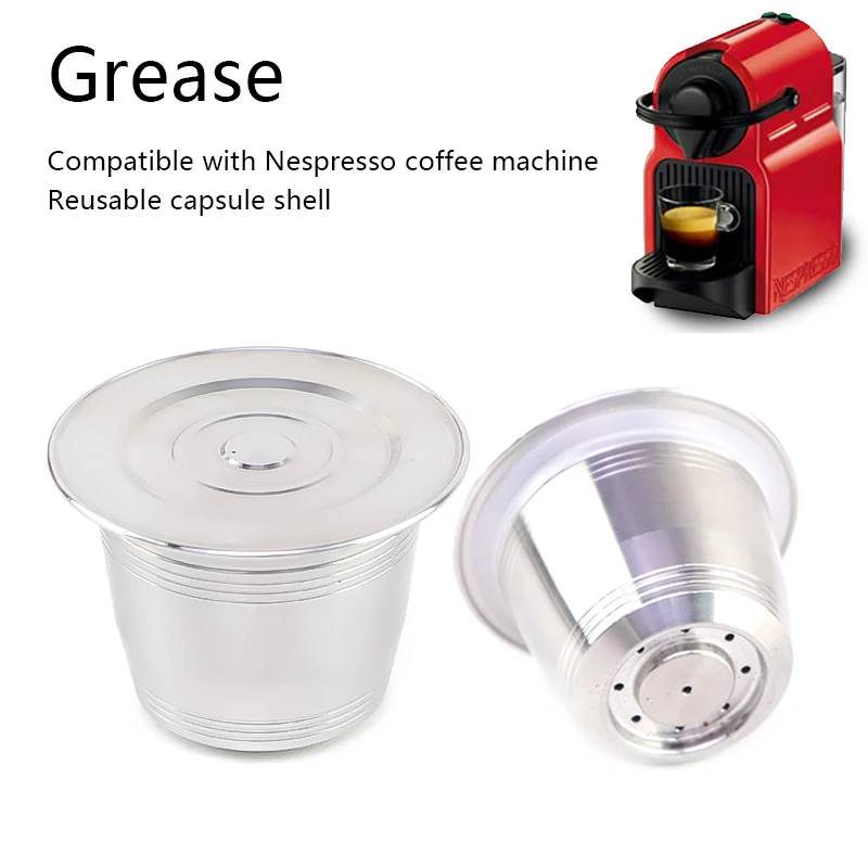 for Nespresso Reusable Coffee Capsule Stainless Steel Refill