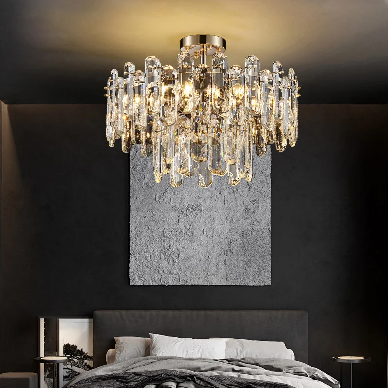 

Chandeliers Light Modern ceiling for living room round bedroom crystal lamp high qualityhome decor cristal fixtures Pendant Lamp