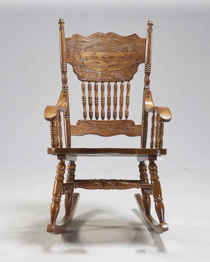 Винтажное кресло для отдыха деревянное взрослых