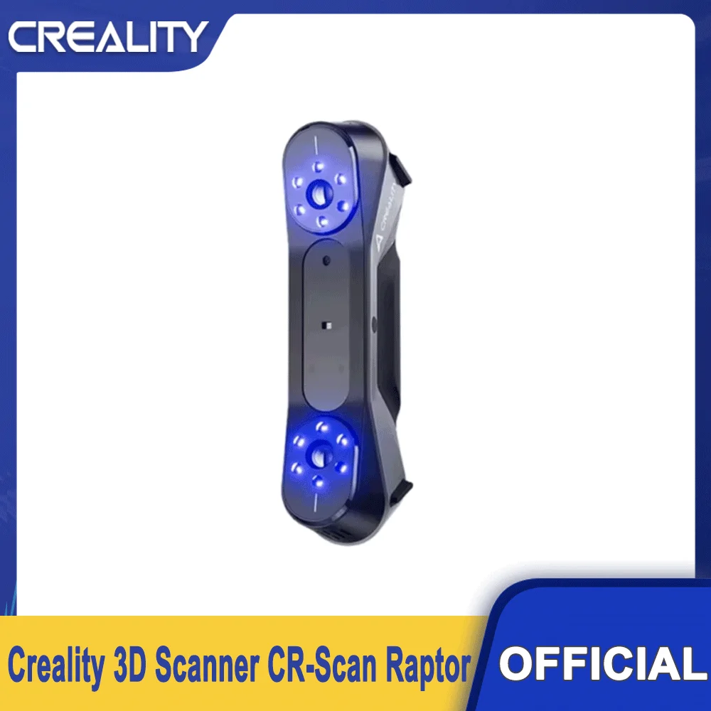 Фото 3D-сканер Creality CR-Scan Raptor: многолинейный, синий NIR, точность 0.02 мм, 60 кадров/с, отслеживание без дрожания, 24-битный цветной сканер №1