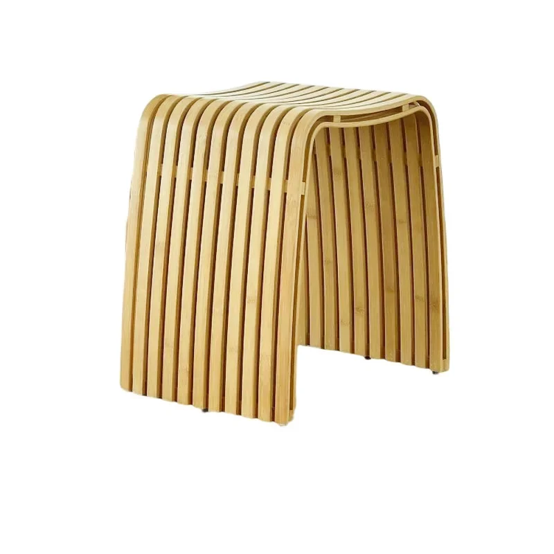 Современный бамбуковый табурет для ванной комнаты многофункциональный прихожая