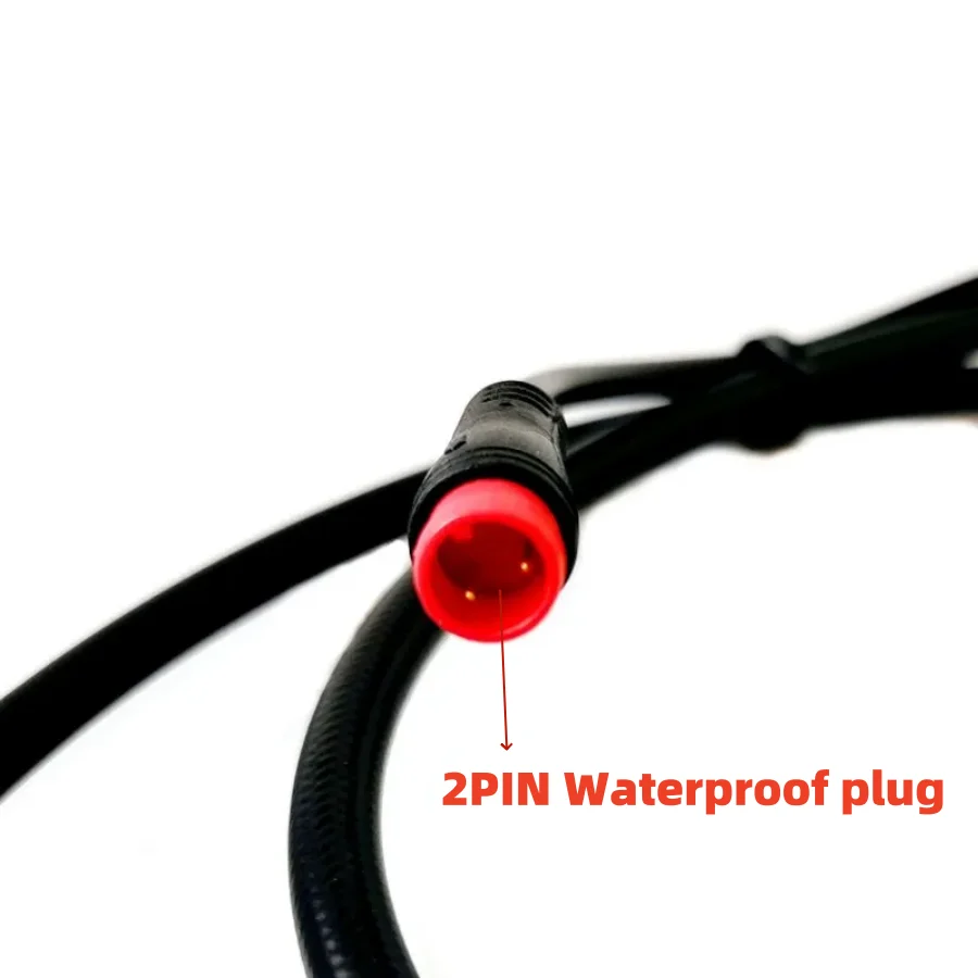 Фото Гидравлический дисковый тормоз XOD E-Bike с двумя поршнями, комплект передних и задних тормозов для электровелосипеда, 2-контактный разъем, функция отключения питания, длина шлангов 850/1550 мм. №2