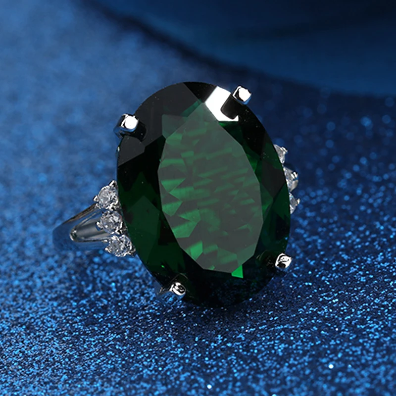 Кольцо винтажное женское из 925 серебра с открытые кольца на палец циркония для