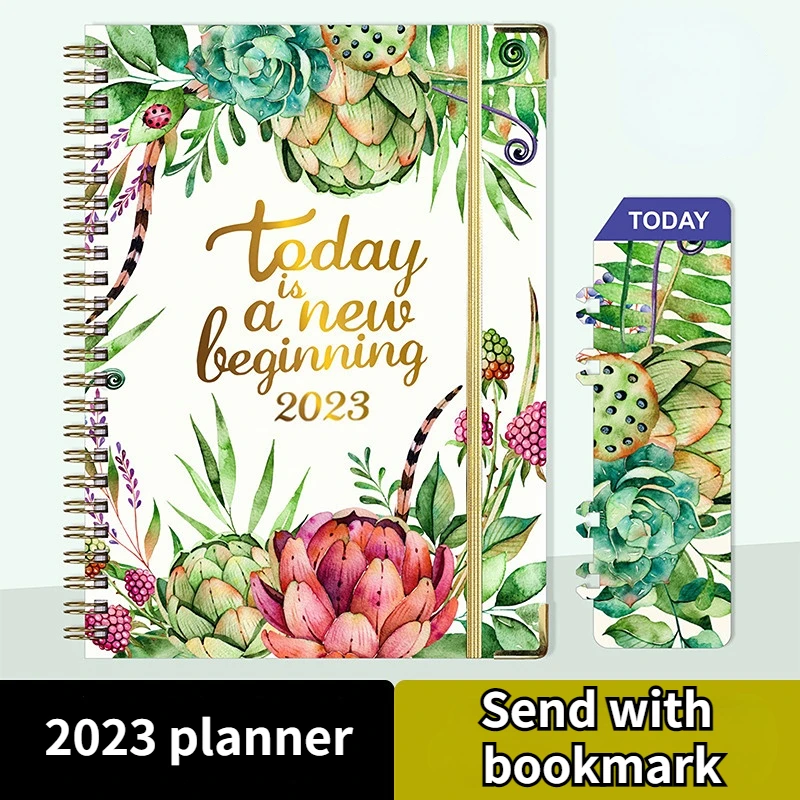 

A5 Agenda 2023 Planner Spiral Notebook Schedule Journal Stationery Notepads Kawaii Sketchbook School Accessories Budget Diary