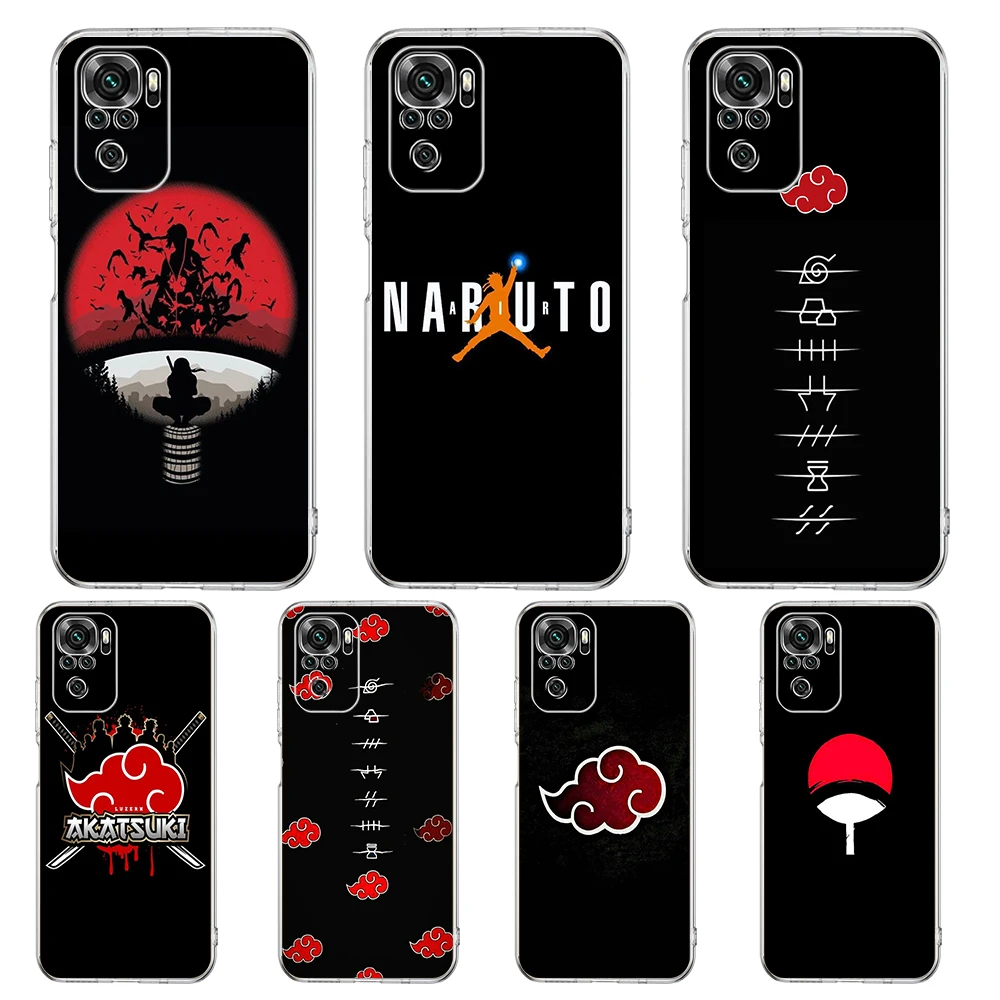 

Чехол для телефона с логотипом NARUTO для Redmi Note 11 11T K40 8 8T 9T 9 10 8A 9A 9S 9C 7 Gaming Pro Plus 4G, силиконовый прозрачный Чехол