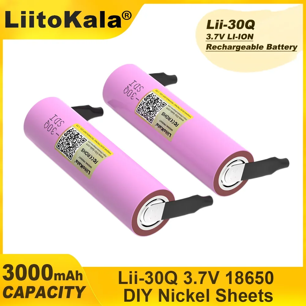 1-20 шт. Liitokala ICR18650-30Q 18650 3000 мАч литиевая батарея 3 7 В аккумуляторная электрические