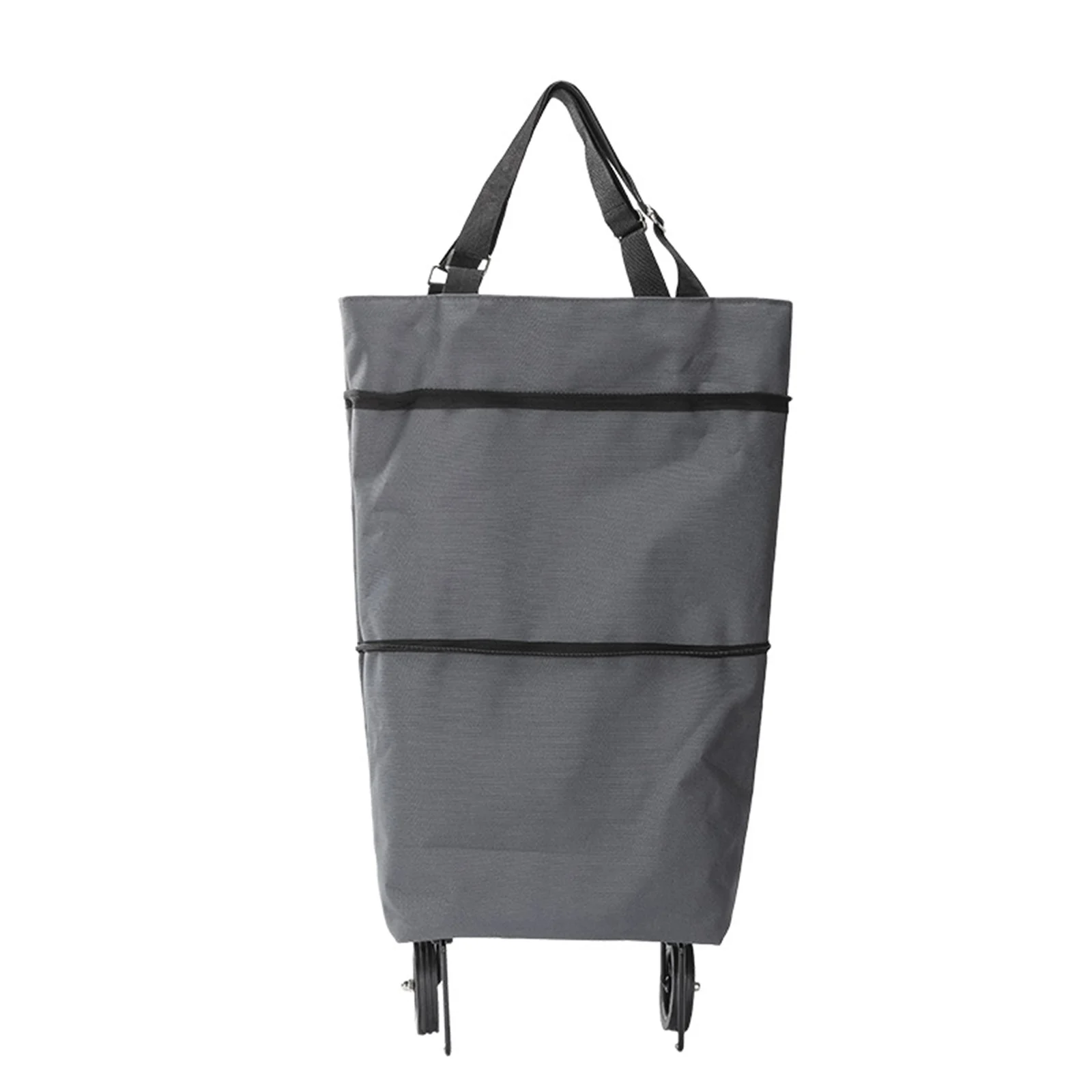 

Portable Folding Shopping Cart Large Capacity Multifunctional Waterproof Grocery Shopping Bag With Wheel