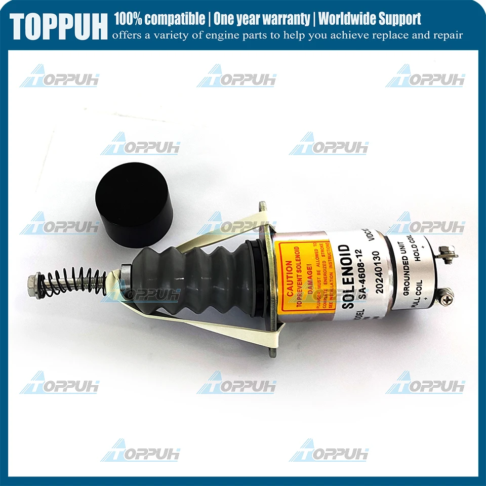 Фото SA-4608-12 12 В 1753-12A6G1B2S5 Стоп-соленоид для Woodward 2 клеммы №3