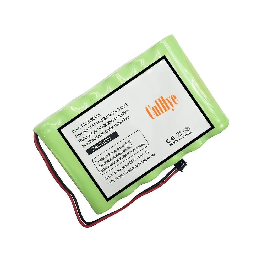 7.2V NIMH 3600mAh Replacement Battery for Alarm System DSC Impassa 9057 Wireless Control Panel, 6PH-H-4/3A3600-S-D22, 3600mAh