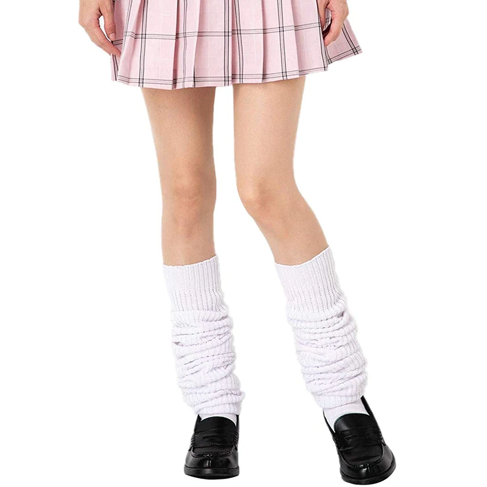 Women Slouch Loose Socks Japan High School Student Girl's  Stockings Uniform Cosplay Leg Warmers