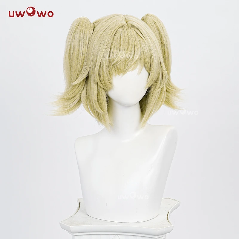 Фото Парик UWOWO Burnice Whita Game Zenless Zone Zero ZZZ Burnice Whita Косплей Парик с хвостиком Темно-желтые волосы Парик на Хэллоуин №3