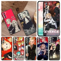 popular tokyo avengers for samsung galaxy s22 s21 s20 fe ultra pro lite s10 5g s10e s9 s8 plus s7 edge black tpu phone case