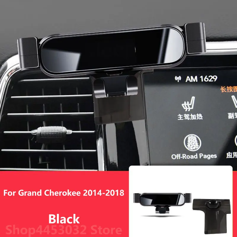 

Автомобильный держатель мобильного телефона для JEEP Grand Cherokee 2014-2018, крепления, кронштейн, подставка, вращающиеся аксессуары для поддержки, 3 цвета