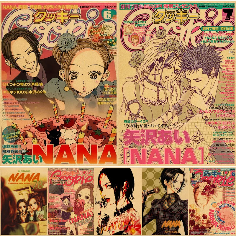 

Настенные плакаты Нана Осаки, настенные плакаты, настенные плакаты, домашние украшения из аниме, настенные плакаты для спальни, винтажные б...