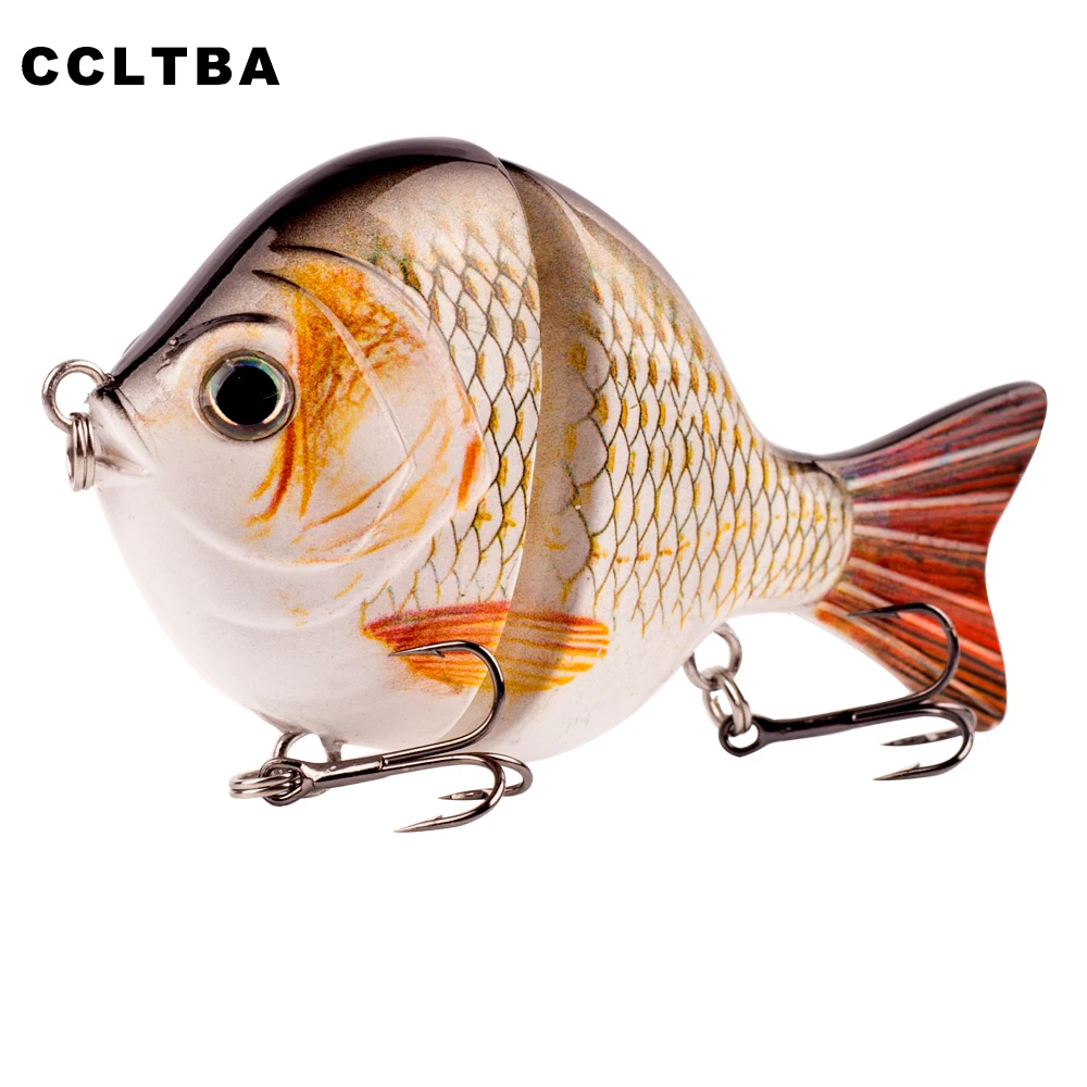 

CCLTBA New Hard Plastic Jointed Fishing Lures 9cm 34.5g Sinking Bluegill Swimbait Glide Bait Crankbait Wobbler Bass Pike Tackle