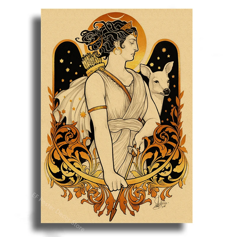 

Винтажные постеры А4/А3, ретро стиль, крафт-бумага