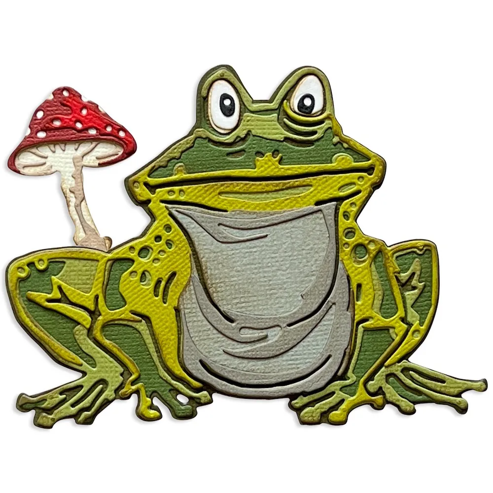 

Металлические Вырубные штампы Myron Frog для изготовления открыток, скрапбукинга, тисненый бумажный альбом «сделай сам», ремесленный шаблон украшение для Хэллоуина, Новинка