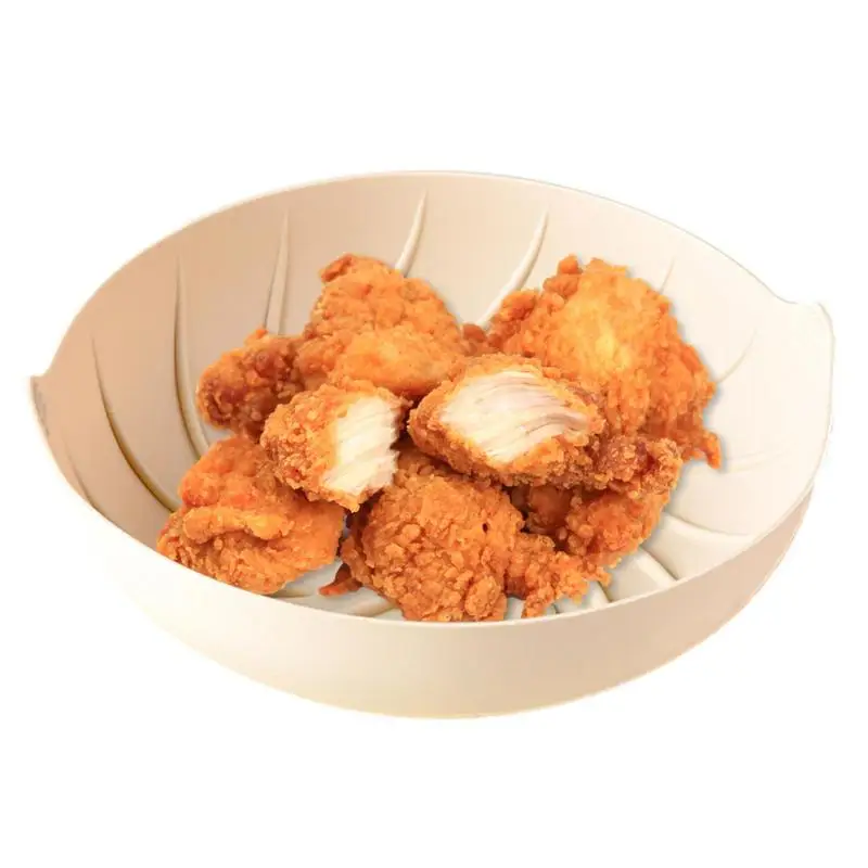 

Reusable AirFryer Silicone Bowls Liners High Temperature Resistant AirFryer Basket Insert Mat Liner Kitchen Accessories