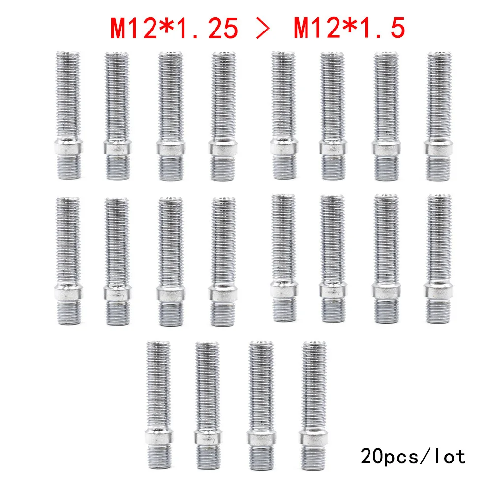 

Extended Wheel Studs Conversion Tall Lug Bolts Screw Adapter Kit High Quality 58mm (M12x1.25,M12x1.5,M14x1.25,M14x1.5)