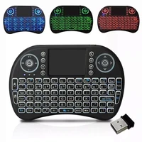 cool backlit i8 mini air mouse 2 4g wireless keyboard touchpad english russian spanish french remote control for android