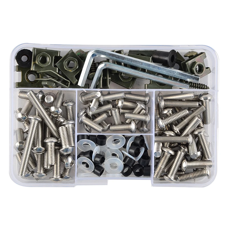 

155pcs M5 M6 Screws Clips Bodywork Fairing Bolts for Aprilia Triumph Suzuki Honda CBR 250 600 1000 1100 GSX-R 600 750 1000 1300