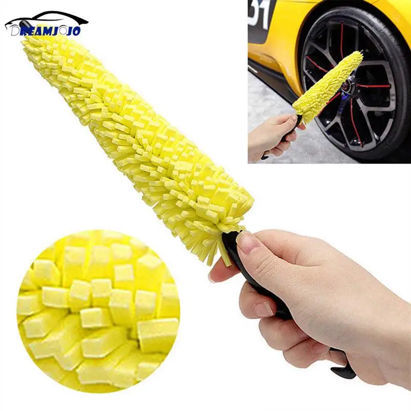 

1PC Car Wheel Wash Brush Plastic Handle Vehicle Cleaning Brush Wheel Rims washing brush accessories Detailing Cleaner Tools