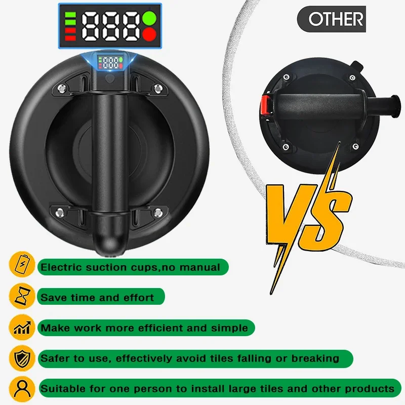 Электрический вакуумный подъемник для плитки стекла гранита 8 дюймов 250 кг