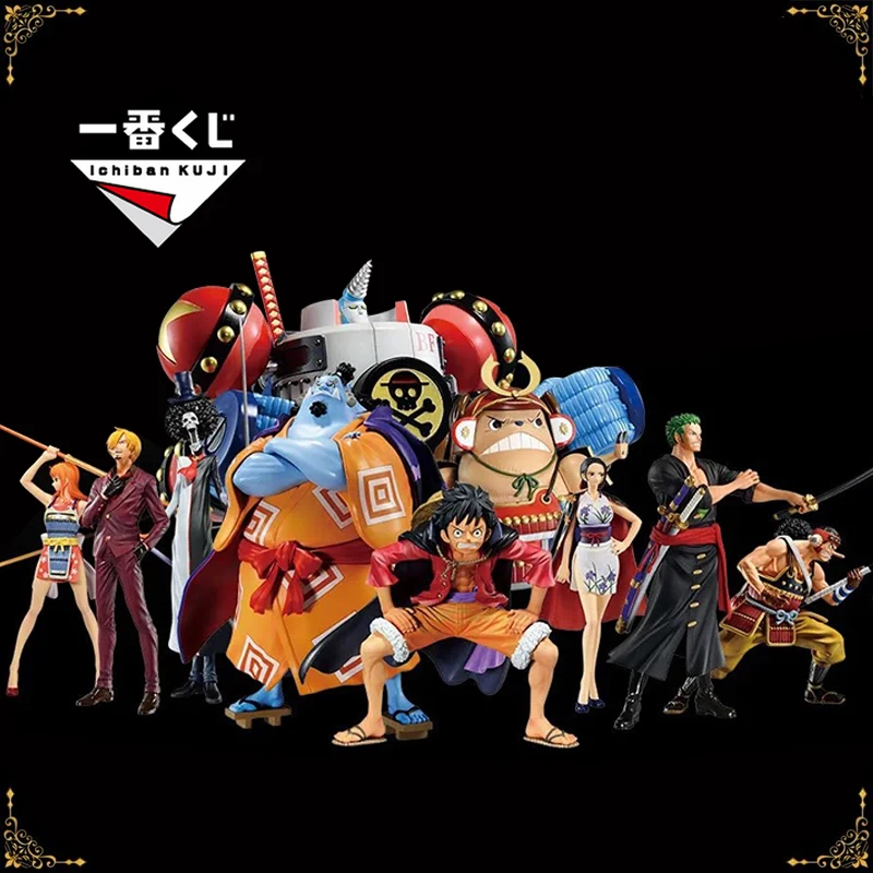 

Bandai Ichiban Kuji One Piece Anime Figure Monkey D. Luffy model kit Roronoa Zoro Nico Robin Boa Hancock vol.100 Anniversary