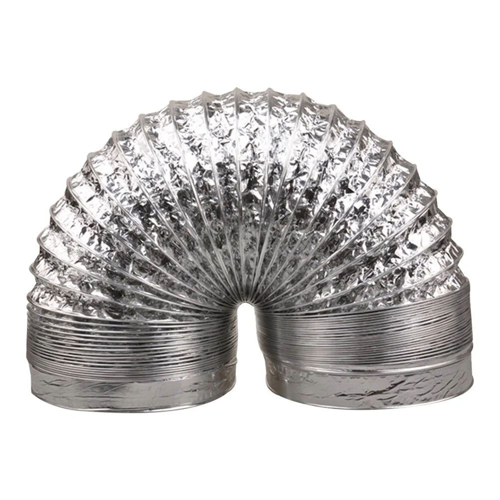 

1 Pc 2m Thicken Aluminum Retractable Hose Flex Air Intake Pipe Ventilation Fan Exhaust Vent Hose for HVAC Ventilation 10mm