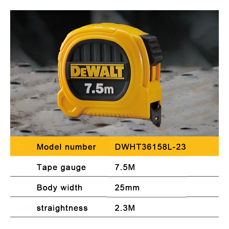 

DEWALT Двусторонняя рулетка 5 м / 7,5 м