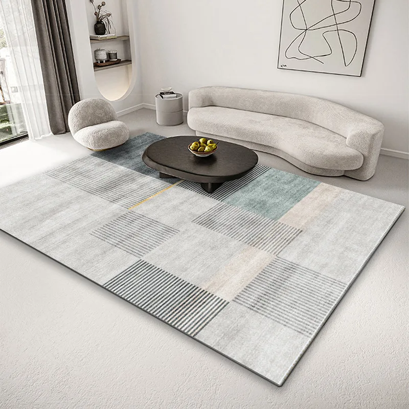 

Carpet Simple and Silent Wind Room Coffee Table Mat Home Decor Washable Square Area Rugs for Bedroom Decoration Home Vortex Rug